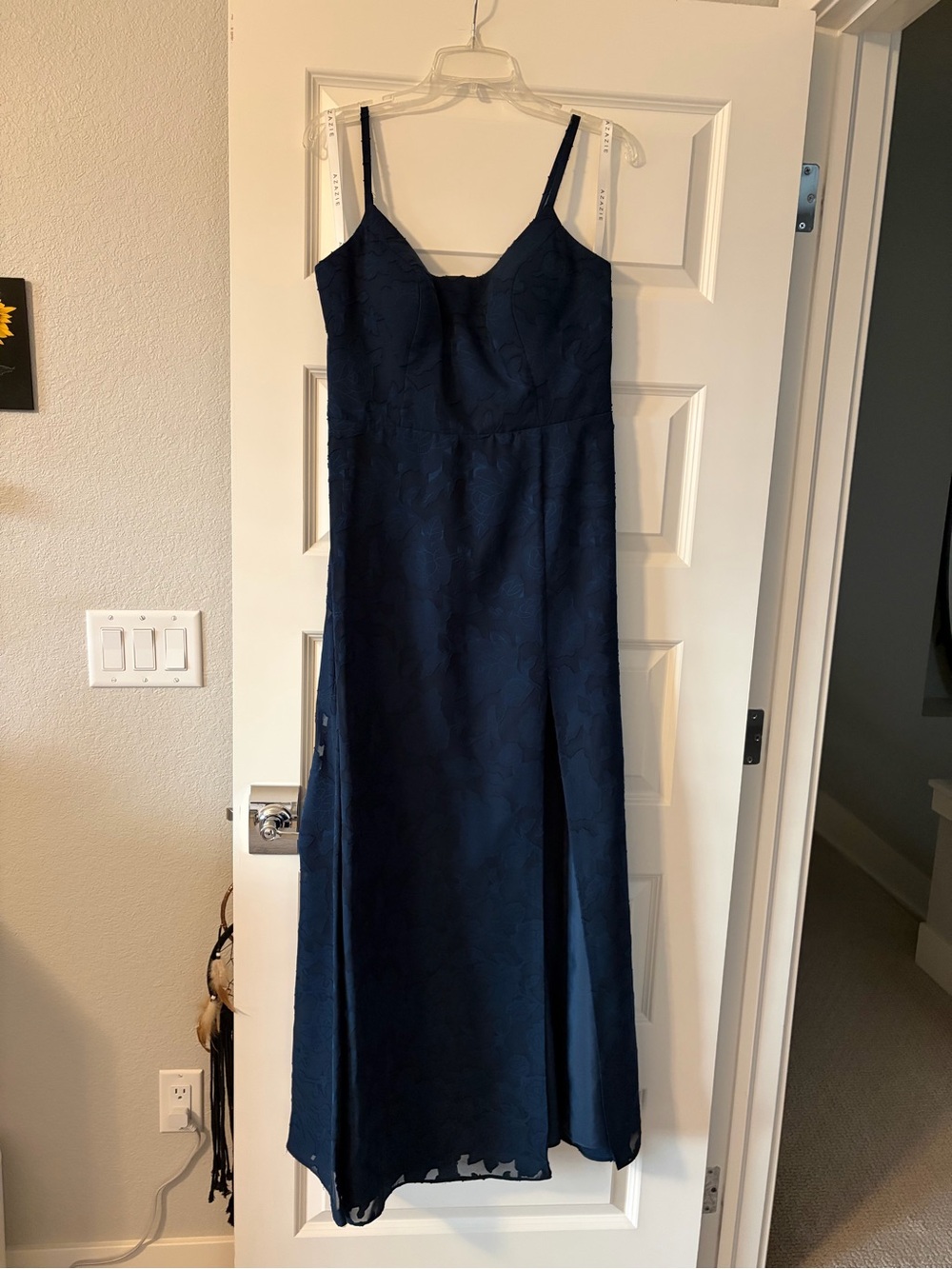 Azazie Moira Dress Dark Navy